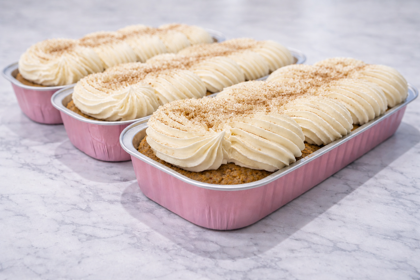 Cinnamon Bun with Vanilla Frosting Cake (set of six)